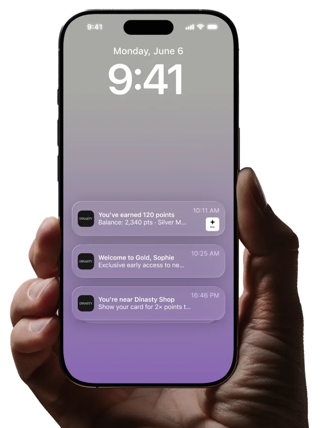 Wallet pass back features and rewards profile